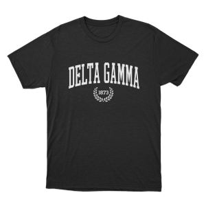 Delta Gamma 1873 Collegiate Unisex T Shirt Black