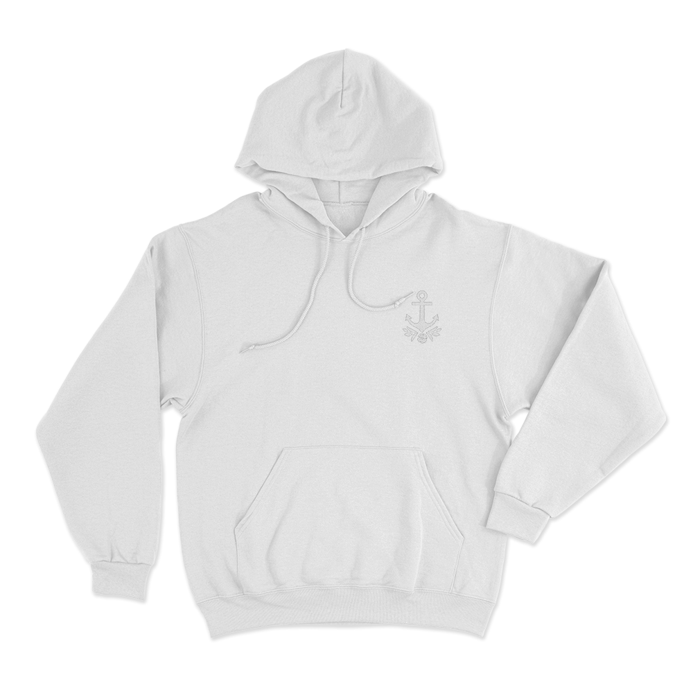 Delta Gamma Anchor Unisex Hoodie White Delta Gamma Anchor Unisex Hoodie White
