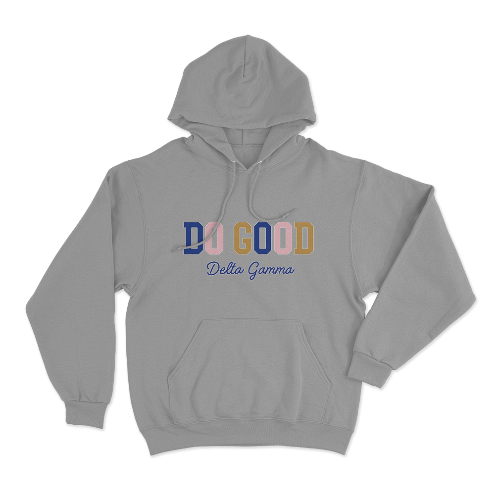 Delta Gamma Do Good Unisex Hoodie Grey Delta Gamma Do Good Unisex Hoodie Grey