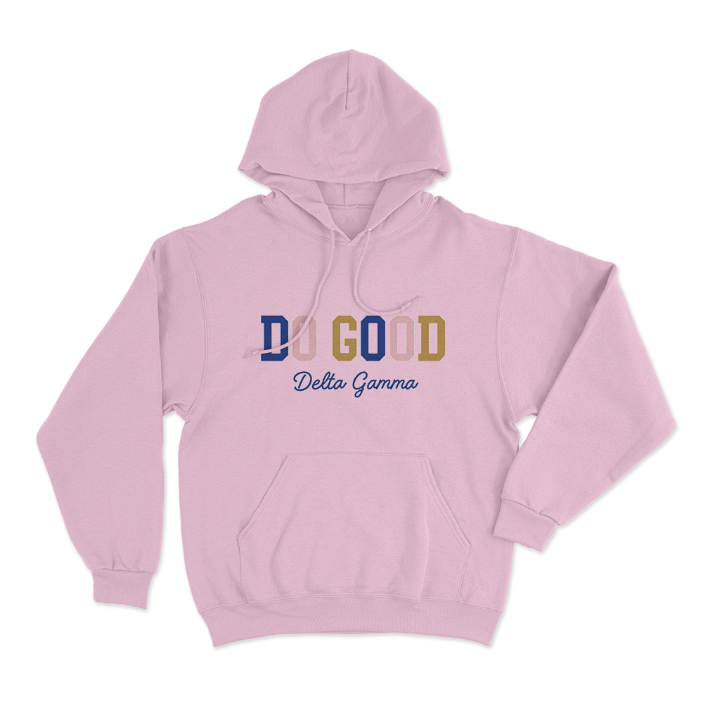 Delta Gamma Do Good Unisex Hoodie Pink Delta Gamma Do Good Unisex Hoodie Pink