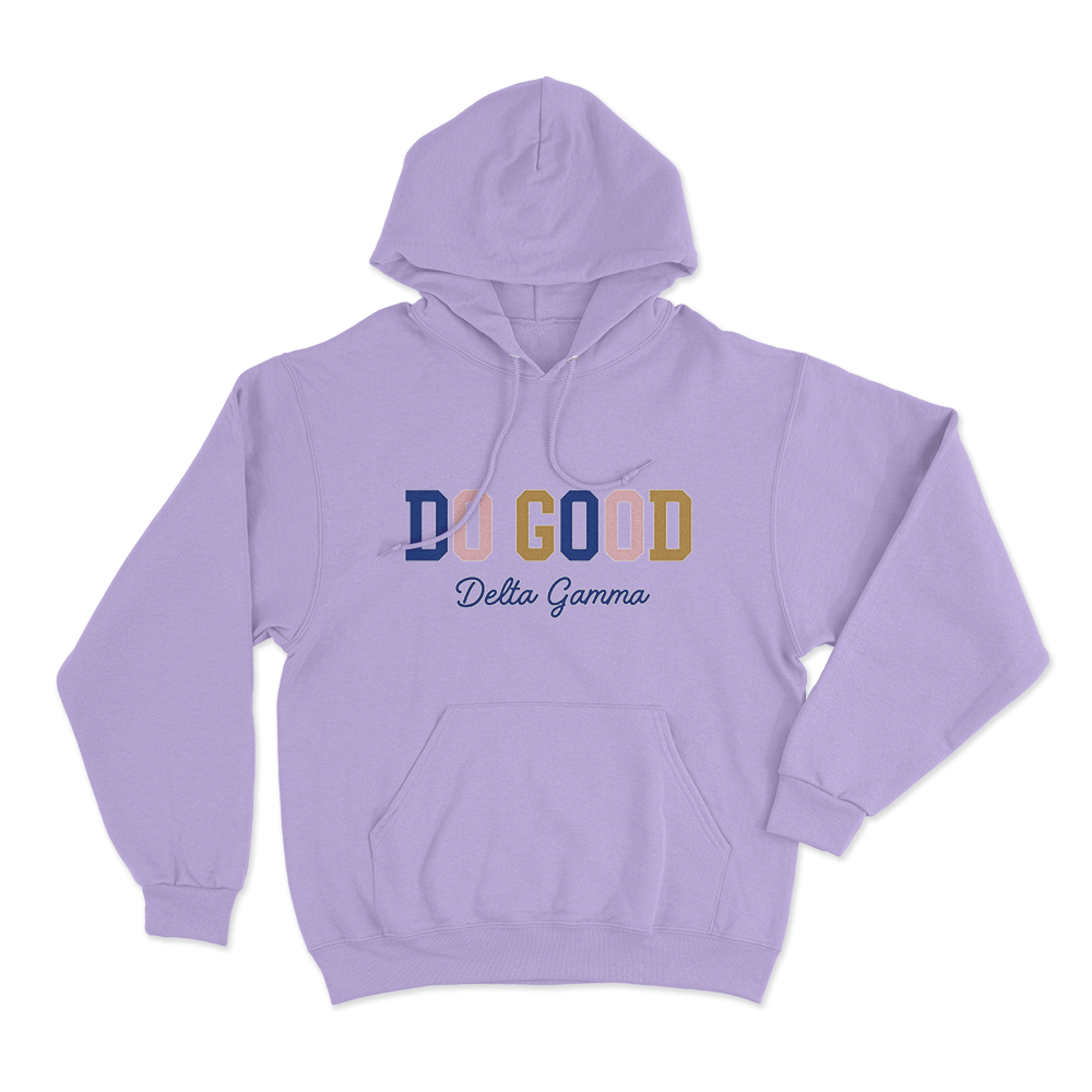 Delta Gamma Do Good Unisex Hoodie Purple Delta Gamma Do Good Unisex Hoodie Purple