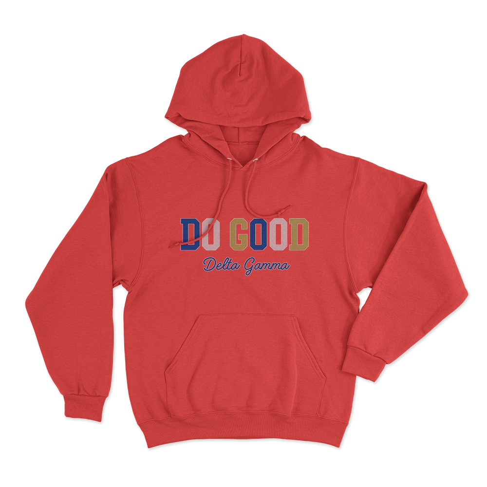 Delta Gamma Do Good Unisex Hoodie Red Delta Gamma Do Good Unisex Hoodie Red