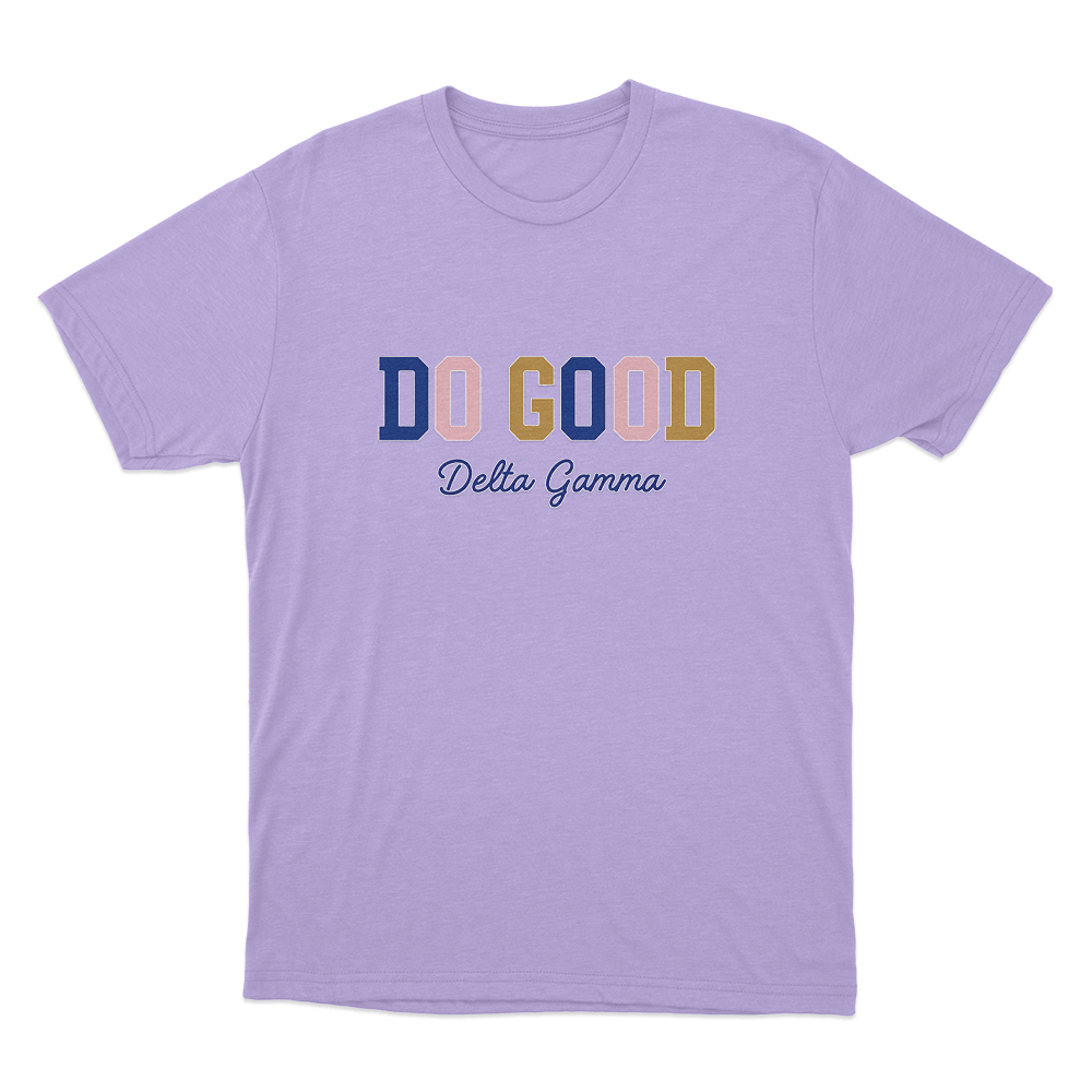 Delta Gamma Do Good Unisex T Shirt Purple Delta Gamma Do Good Unisex T Shirt Purple