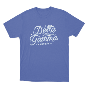 Delta Gamma Est. 1873 Unisex T Shirt Blue