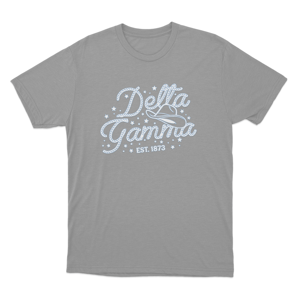 Delta Gamma Est. 1873 Unisex T Shirt Grey Delta Gamma Est. 1873 Unisex T Shirt Grey