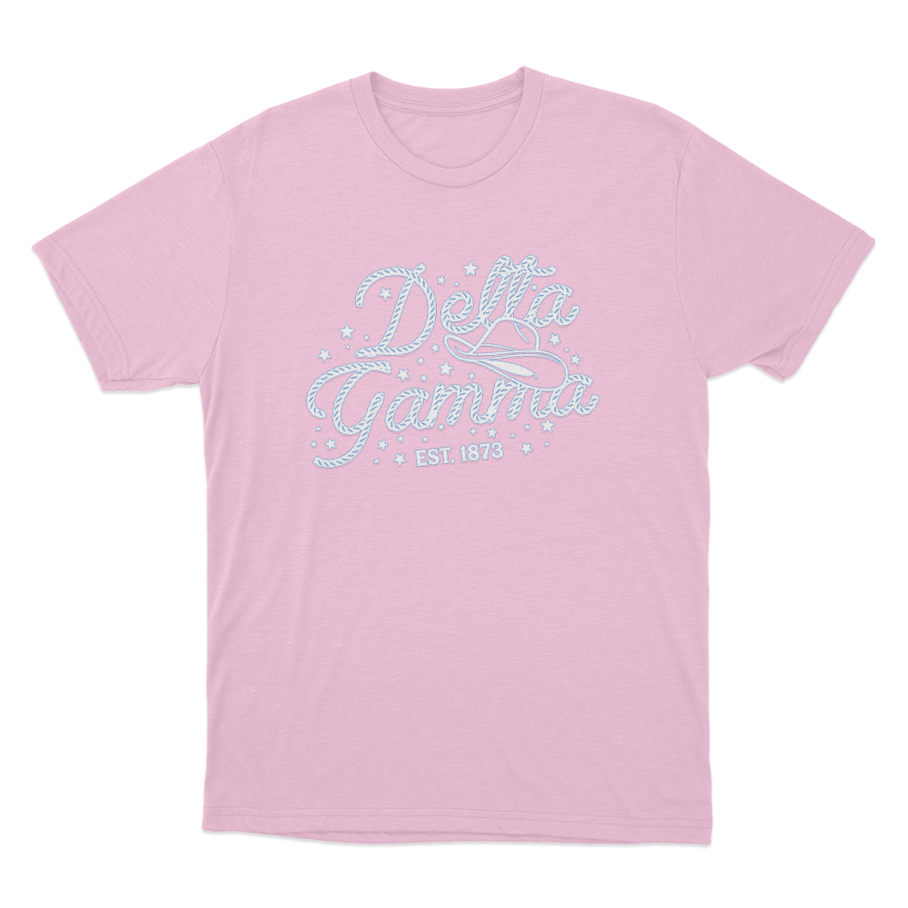 Delta Gamma Est. 1873 Unisex T Shirt Pink Delta Gamma Est. 1873 Unisex T Shirt Pink