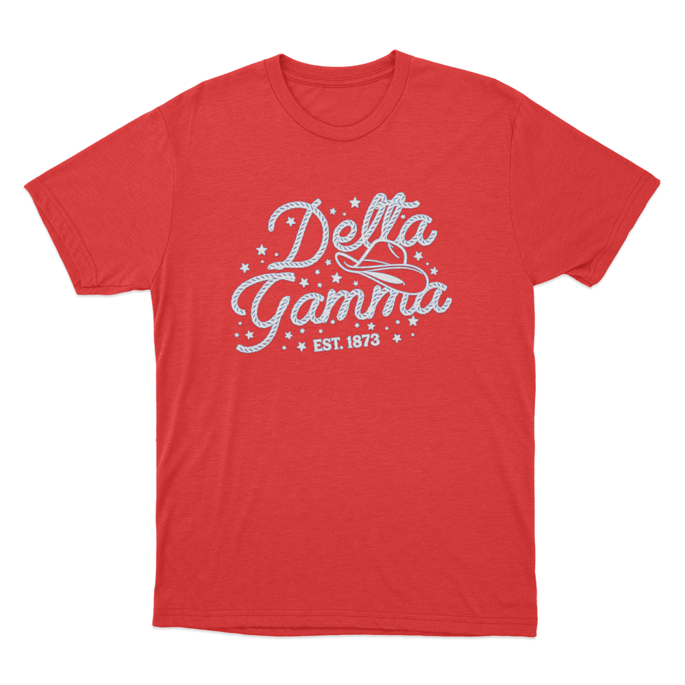 Delta Gamma Est. 1873 Unisex T Shirt Red Delta Gamma Est. 1873 Unisex T Shirt Red