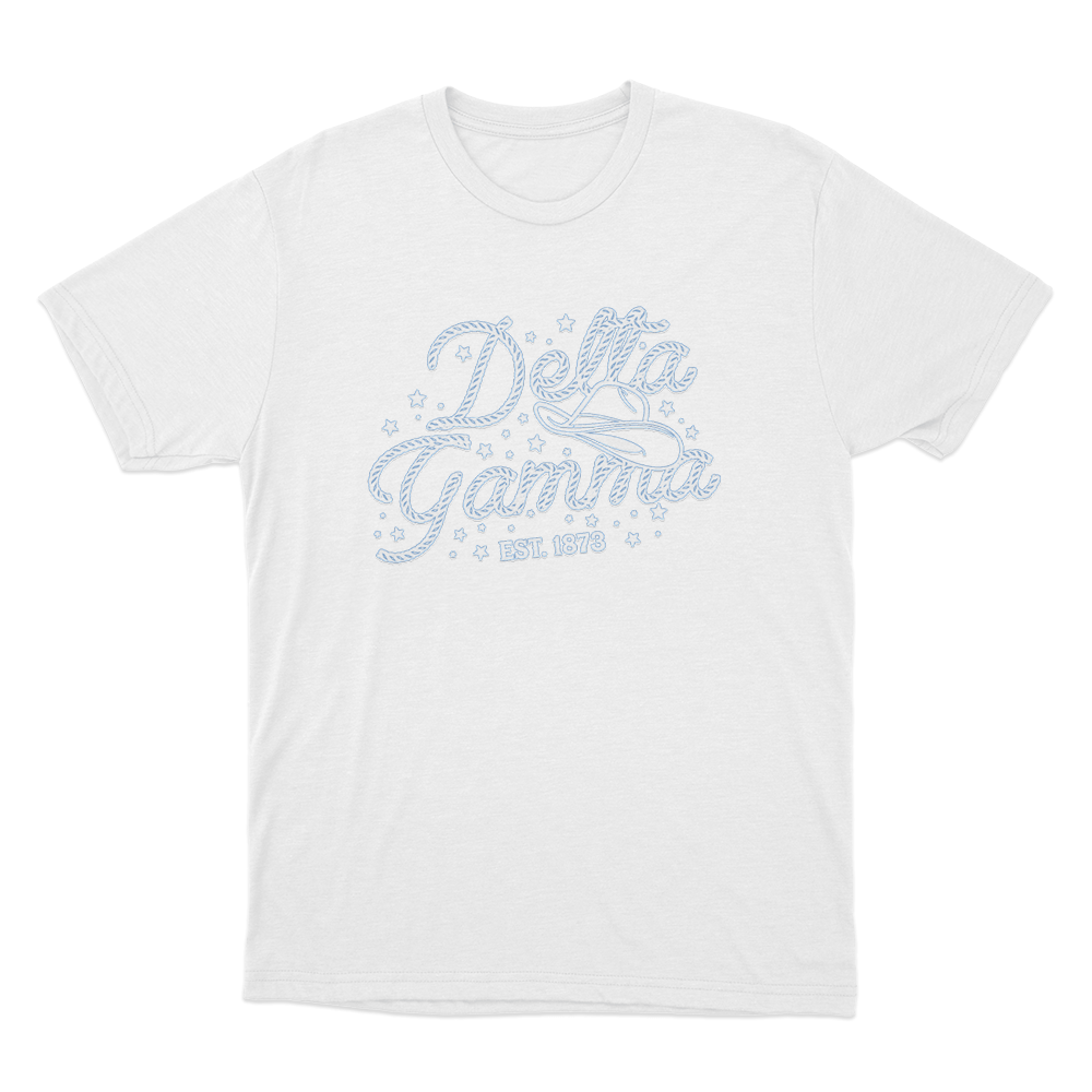 Delta Gamma Est. 1873 Unisex T Shirt White Delta Gamma Est. 1873 Unisex T Shirt White