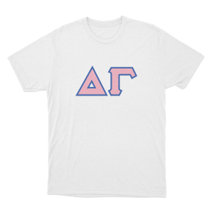 ΔΓ Logo Unisex T Shirt White