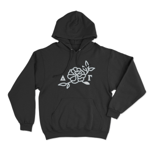 ΔΓ Rose Unisex Hoodie Black