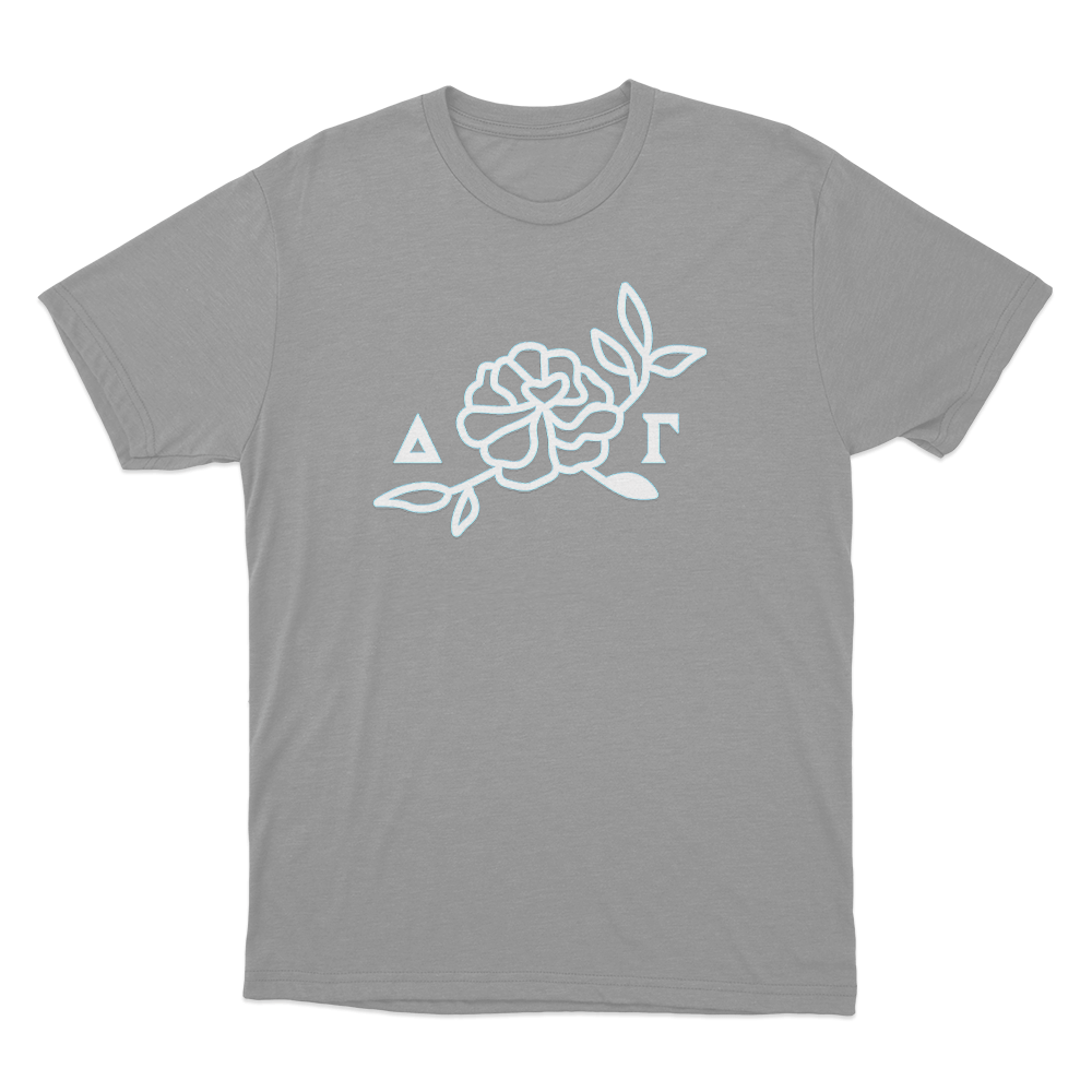 ΔΓ Rose Unisex T Shirt Grey ΔΓ Rose Unisex T Shirt Grey