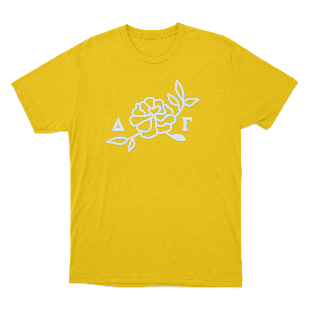 ΔΓ Rose Unisex T Shirt Yellow ΔΓ Rose Unisex T Shirt Yellow